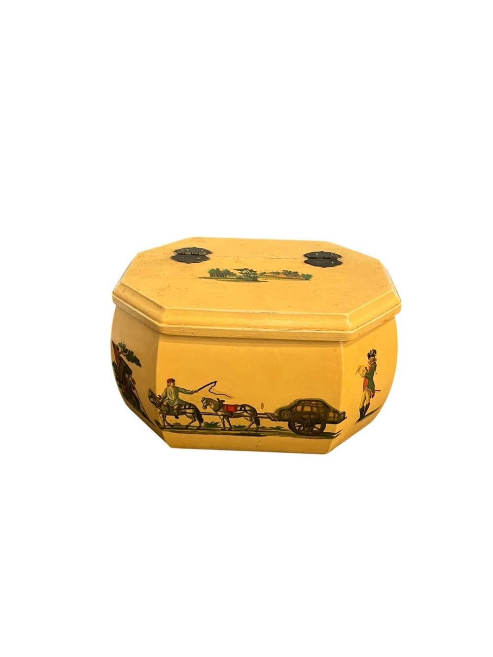 Anton Pieck Style Wooden Equestrian Box